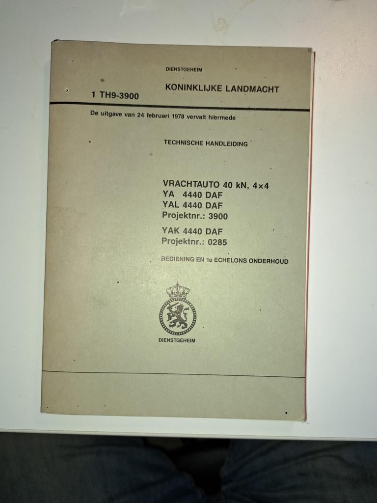 Technische Handleiding 4-tonner DAF, Ophalen of Verzenden