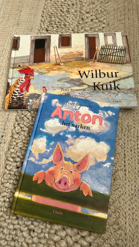 Peter Brouwers anton het varken gesigneerd & Wilbur Kuik, Ophalen of Verzenden, Gelezen, Prentenboek