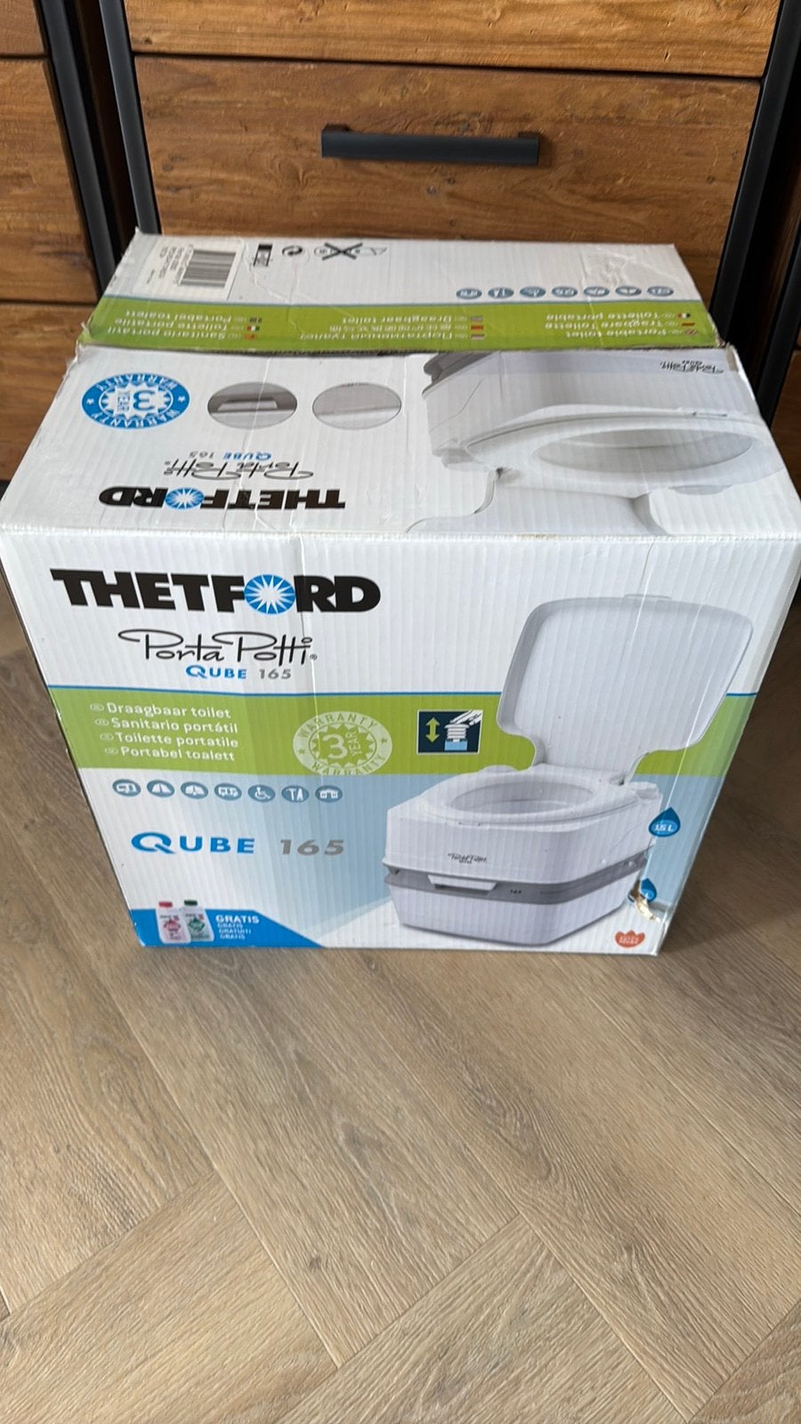 Vrij nieuwe porta potti, Ophalen of Verzenden, Zo goed als nieuw