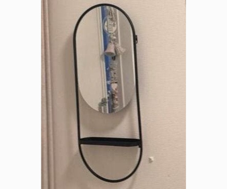 Ovale spiegel te koop, Huis en Inrichting, Woonaccessoires | Spiegels, Ophalen, Minder dan 50 cm, Zo goed als nieuw, Minder dan 100 cm
