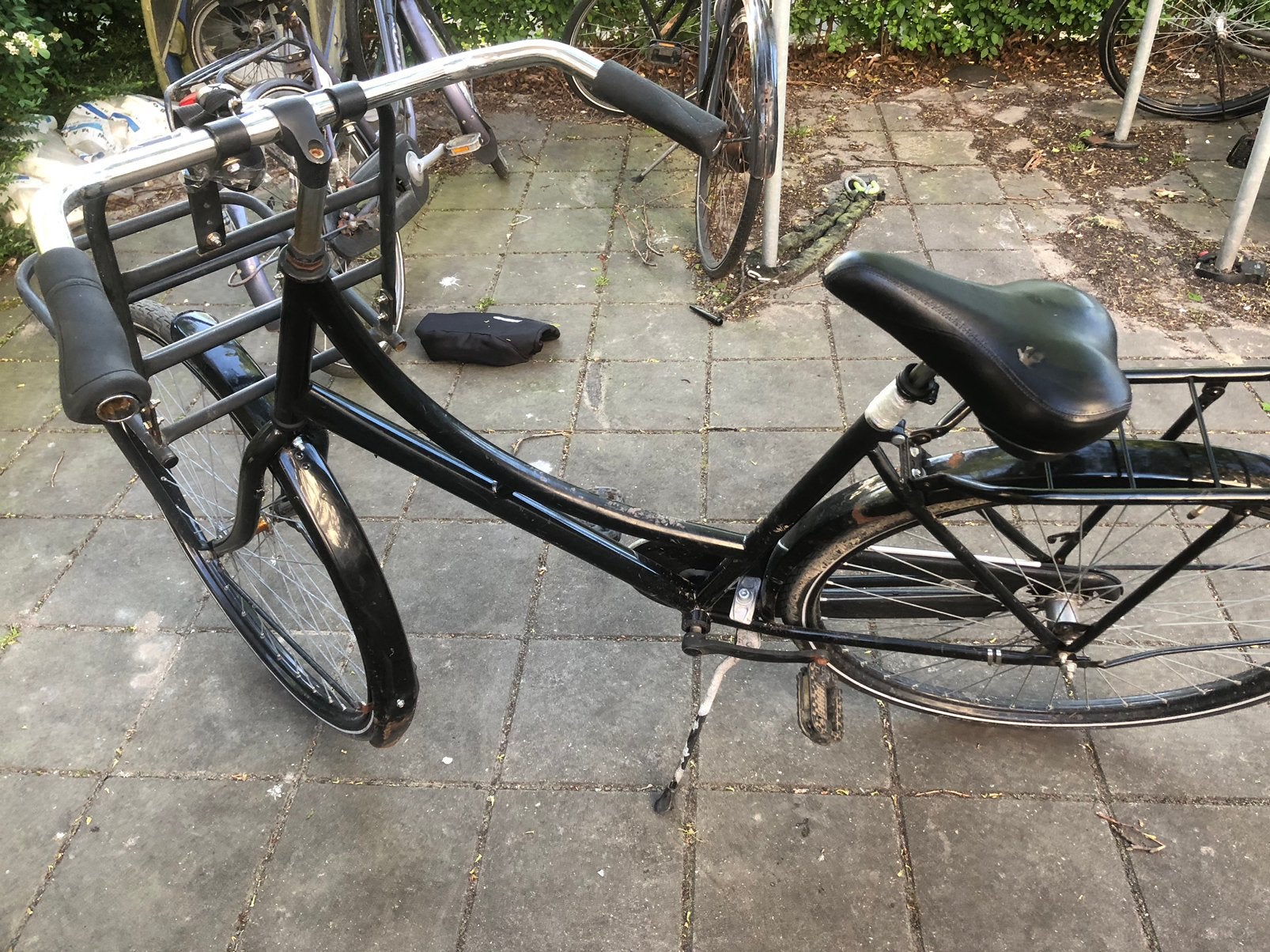 stadsfiets, Ophalen