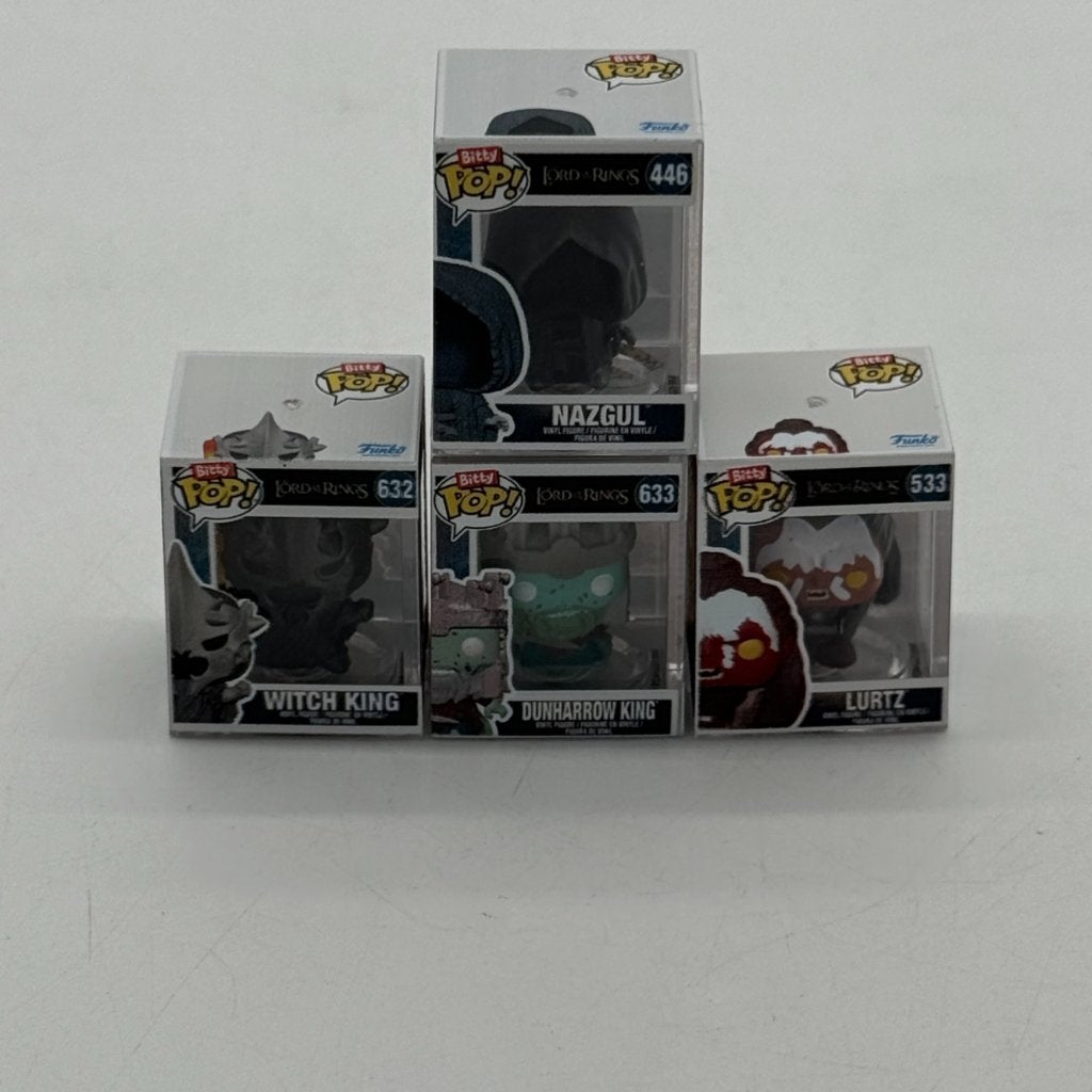 Bitty Pop! Lord of The rings - set van 4 stuks - met case, Verzamelen, Ophalen of Verzenden, Zo goed als nieuw, Actiefiguurtje