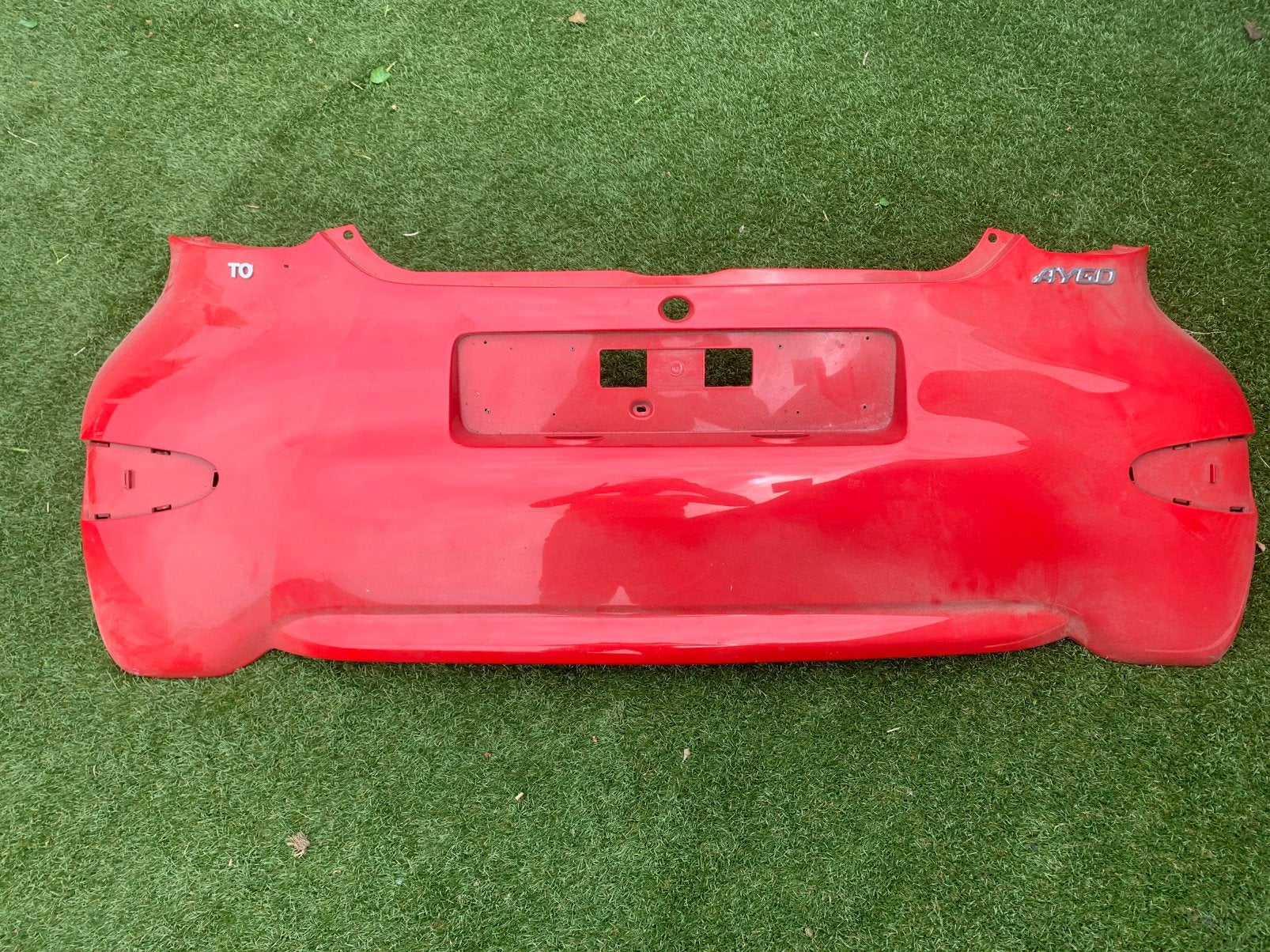 Schadevrije Achterbumper Aygo AB10 521590H030 2005 tot 2012., Ophalen, Gebruikt, Toyota, Achter