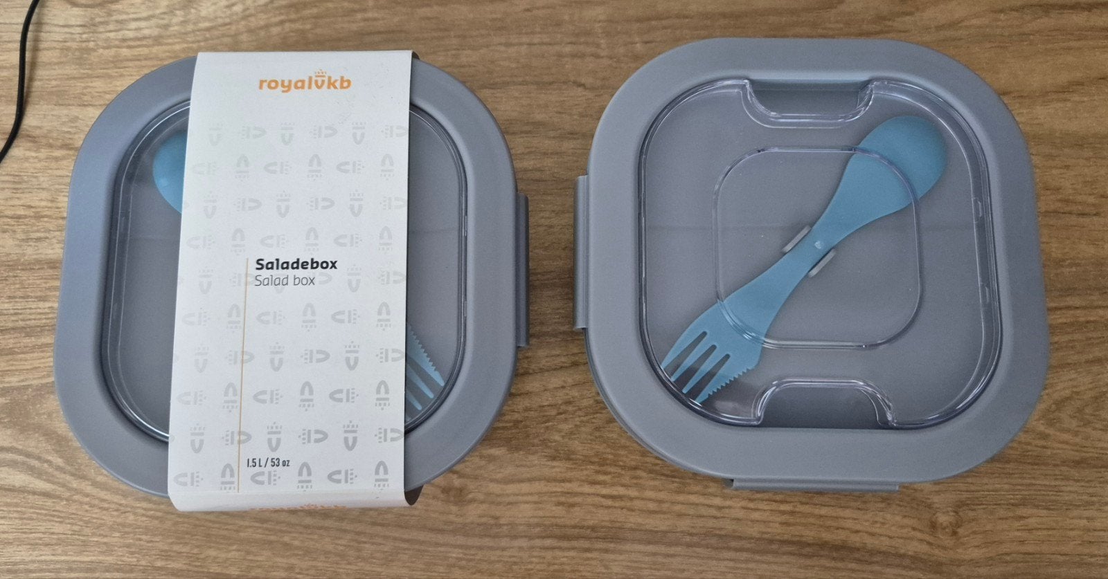 2x Royalvkb Saladebox, Huis en Inrichting, Ophalen of Verzenden, Zo goed als nieuw, Kunststof