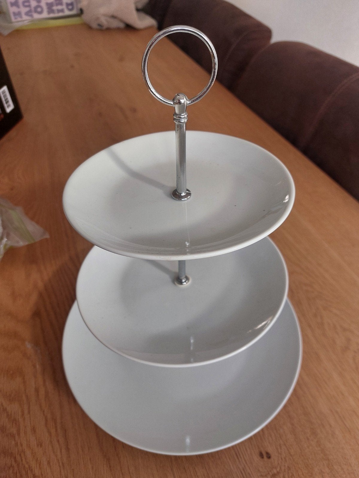 Elegante etagère met 3 lagen - 26 cm diameter, Ophalen of Verzenden