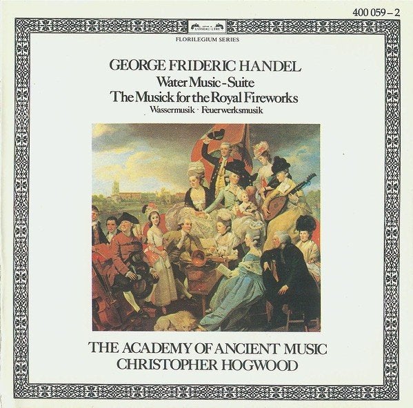 HANDEL Water music CD HOGWOOD L'OISEAU LYRE ZGAN, Ophalen of Verzenden, Barok, Zo goed als nieuw, Orkest of Ballet