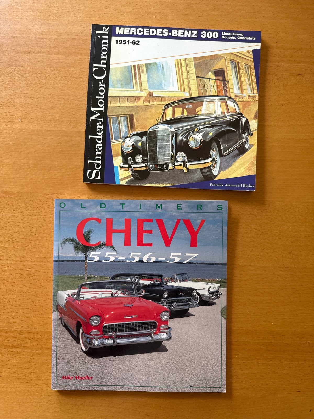 Boeken: Mercedes-Benz 300 & Oldtimers Chevy 55-57, Verzenden, Gelezen, Mercedes