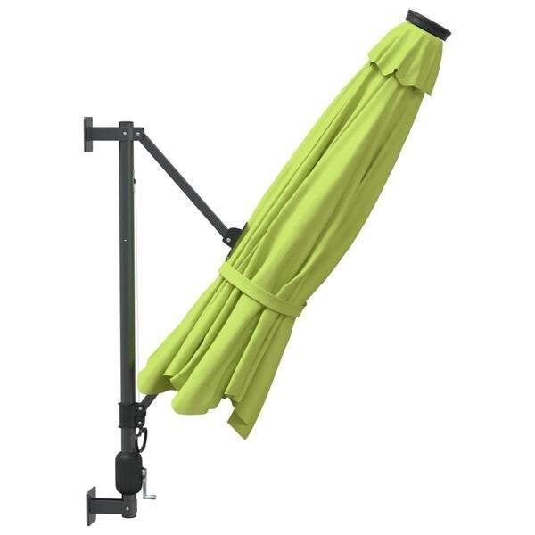 Wandparasol muurparasol parasol 290 cm + LED GRATIS BEZORGD!, Tuin en Terras, Parasols, Verstelbaar, Verzenden, Nieuw, 2 tot 3 meter