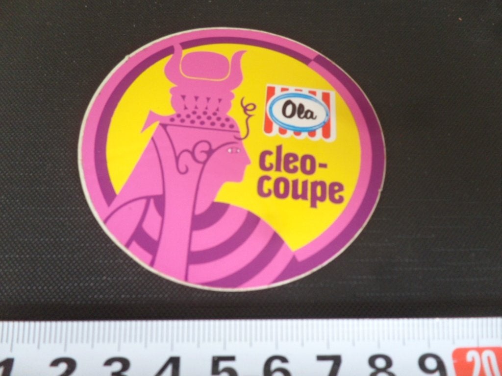 sticker ola ijs - cleo-coupe, Ophalen of Verzenden, Zo goed als nieuw