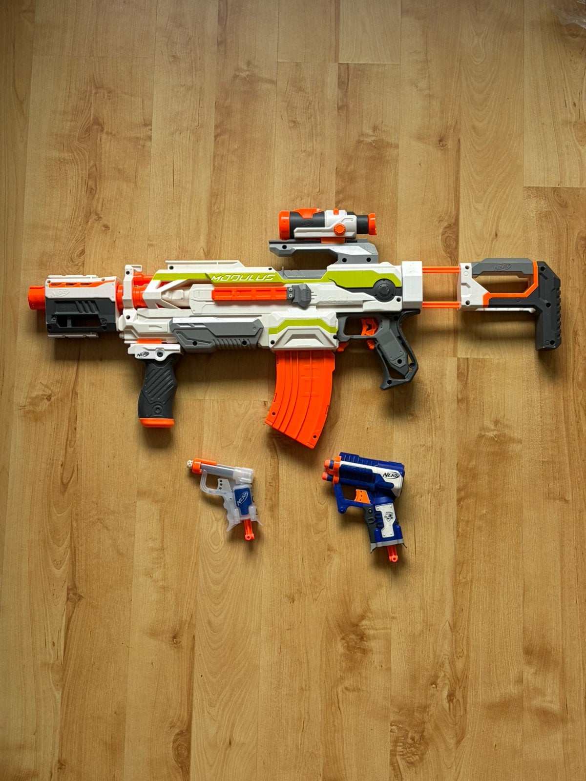 3 nerf geweren, Ophalen of Verzenden, Gebruikt