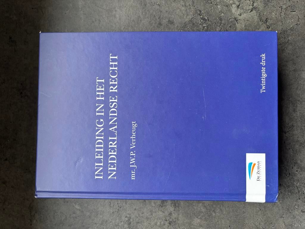 INLEIDING IN HET NEDERLANDSE RECHT mr. J.W.P. Verheugt, 20e, Boeken, Ophalen of Verzenden, Gamma, Nieuw, WO