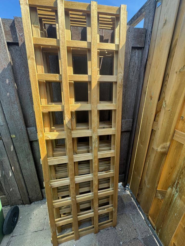 Trellisscherm 8x, spotgoedkoop!, Ophalen, Nieuw, Hout