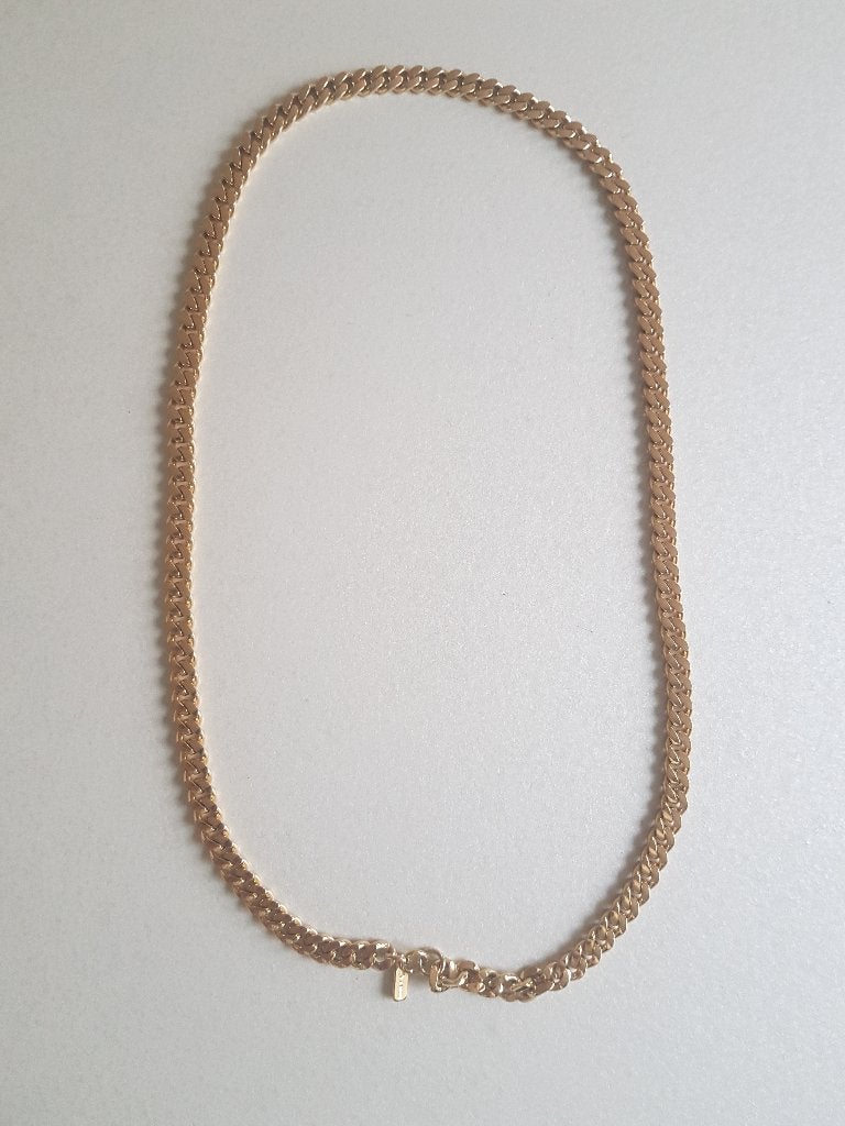 Vintage goudkleurig vergulde Monet ketting, in goede staat., Sieraden, Tassen en Uiterlijk, Kettingen, Ophalen of Verzenden, Zo goed als nieuw