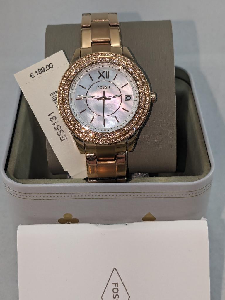 Fossil dames horloge, nieuw, Sieraden, Tassen en Uiterlijk, Horloges | Dames, Staal, Staal, Fossil, Polshorloge