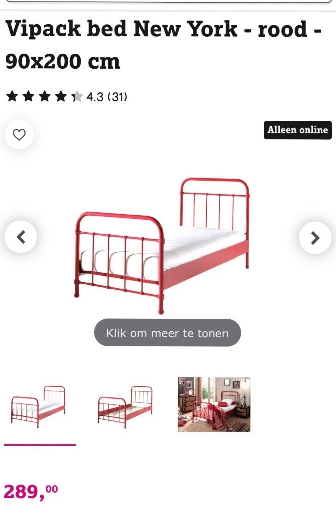 Z.g.a.n. spijlenbed bed met gratis nieuwe Ikea matras, Huis en Inrichting, Slaapkamer | Bedden, Ophalen, 90 cm, Eenpersoons, Zo goed als nieuw