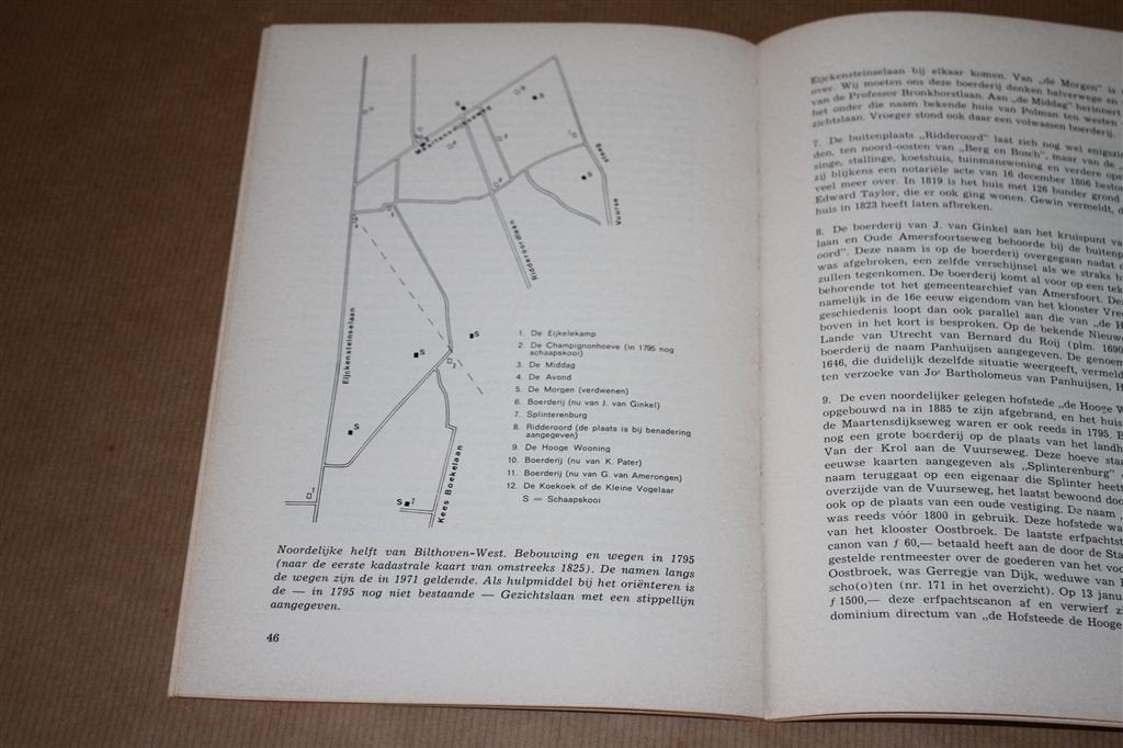 Bevolking en bebouwing van de Bilt en Bilthoven in 1795., Ophalen of Verzenden, Nieuw