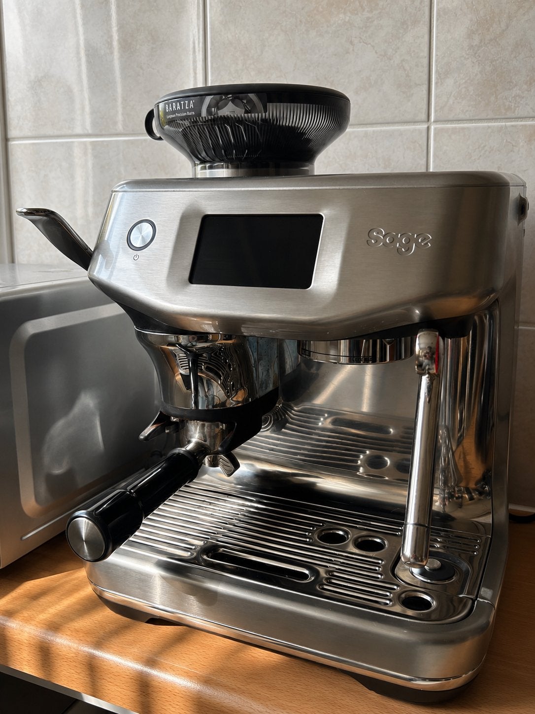 Sage Barista Touch Impress – Compleet & in zeer nette staat, Witgoed en Apparatuur, Koffiemachine-accessoires, Ophalen, Koffiebonen