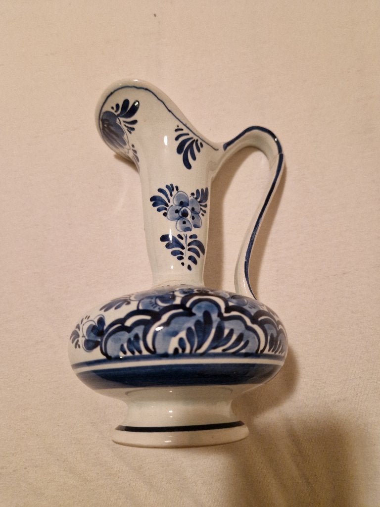 Delfts Blauw Handgeschilderde Vaas / Kan - Holland, Ophalen