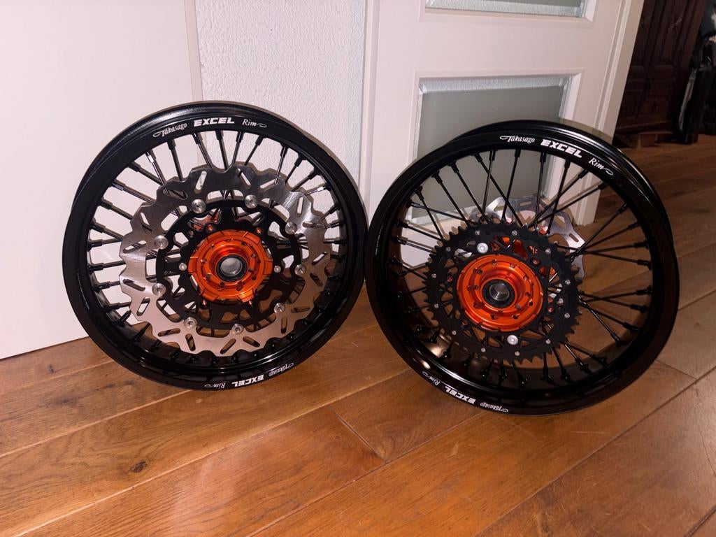 Supermoto velgen 17 inch, Ophalen of Verzenden, Gebruikt