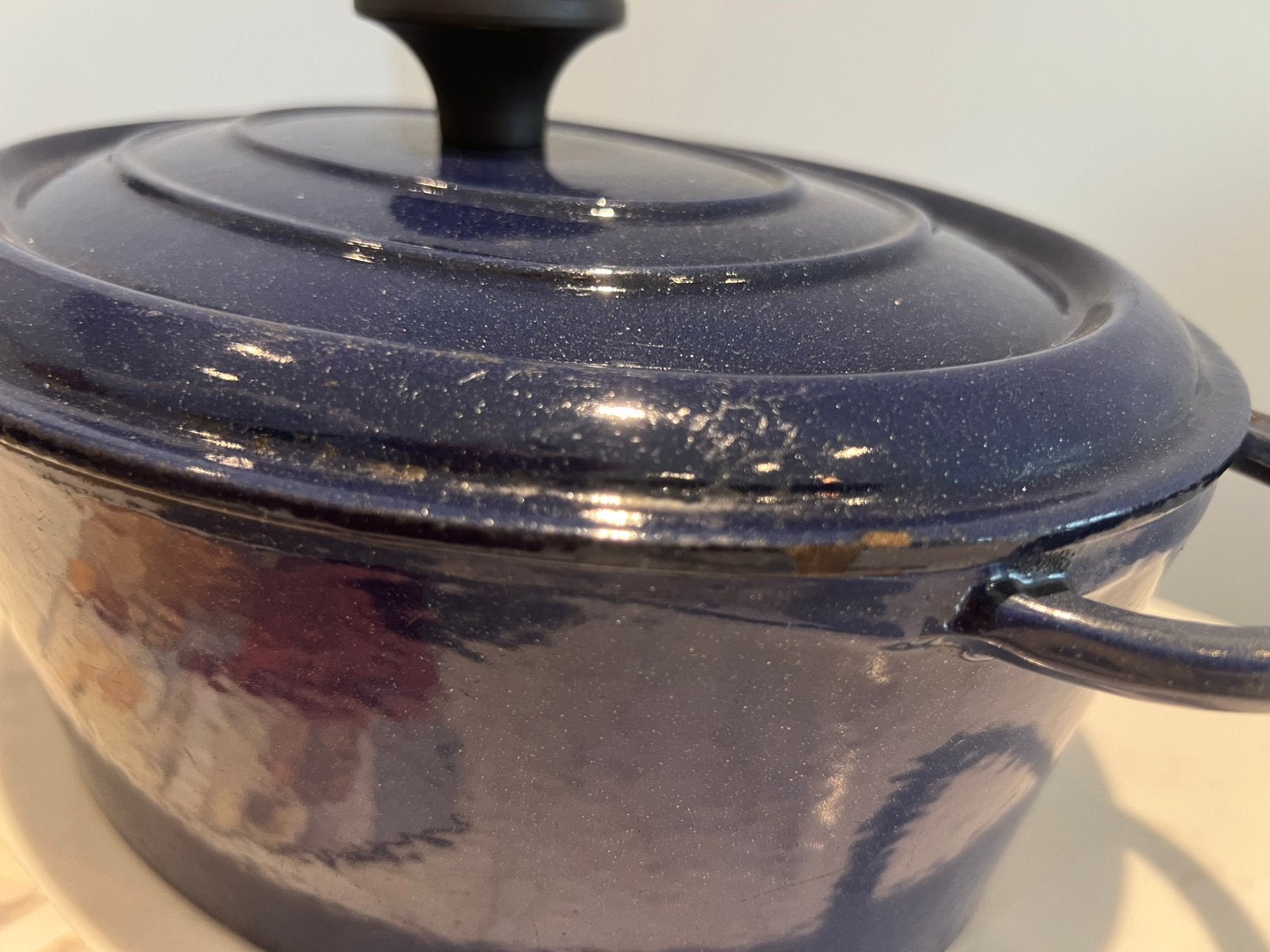 Nomar braadpan 27 cm ovaal Midnight Bleu, Huis en Inrichting, Gebruikt, Nomar/Staub, Geschikt voor inductie, Ophalen of Verzenden