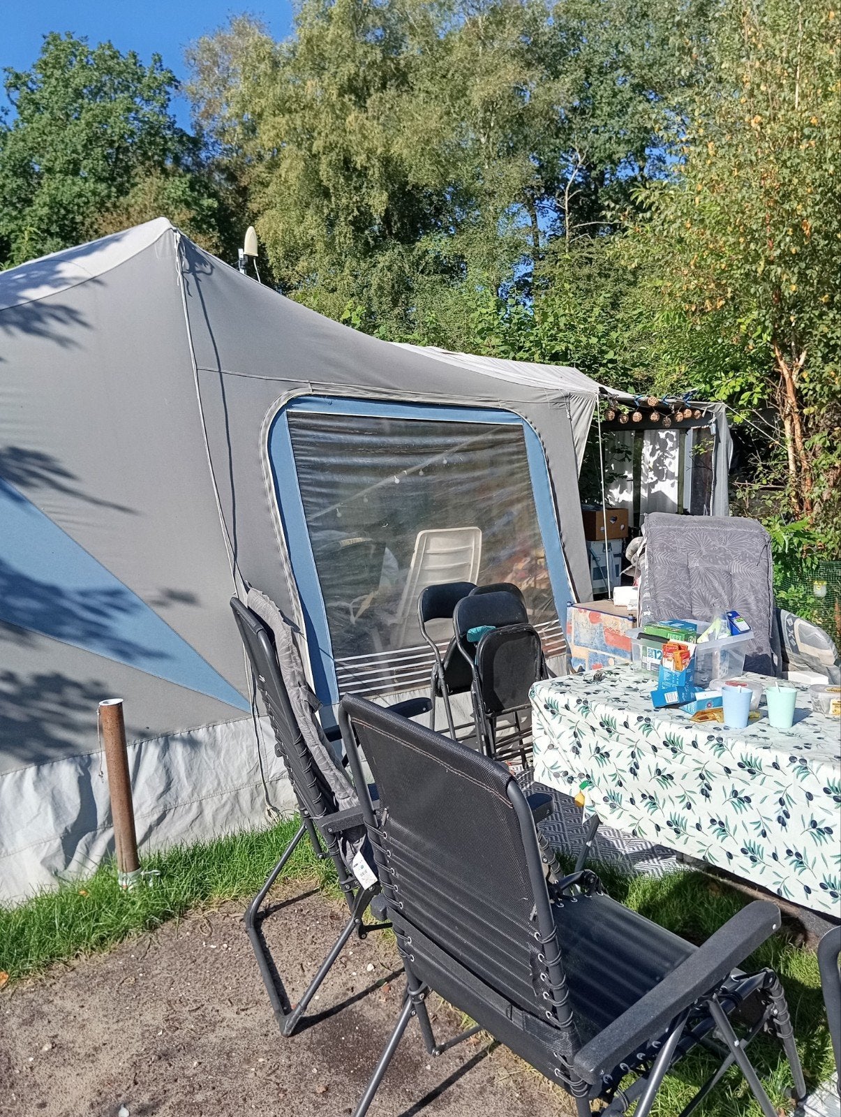 vouwwagen trygano odysee, Caravans en Kamperen, Ophalen