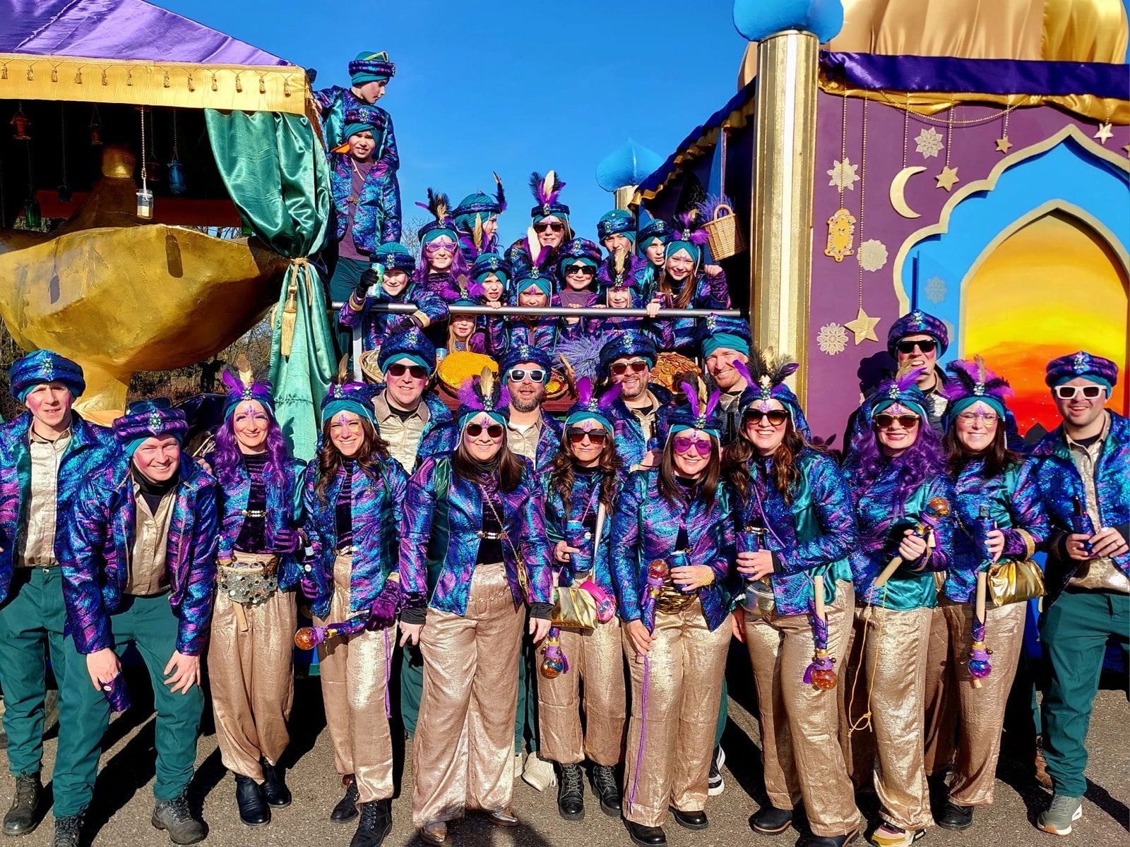 Carnavalskleding: Oosters thema, Aladdin stijl, Maat 38/40 (M), Carnaval, Ophalen of Verzenden, Zo goed als nieuw