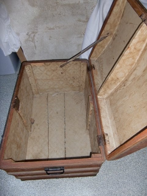 Hutkoffer, Huis en Inrichting, Woonaccessoires | Kisten, Ophalen, Minder dan 50 cm