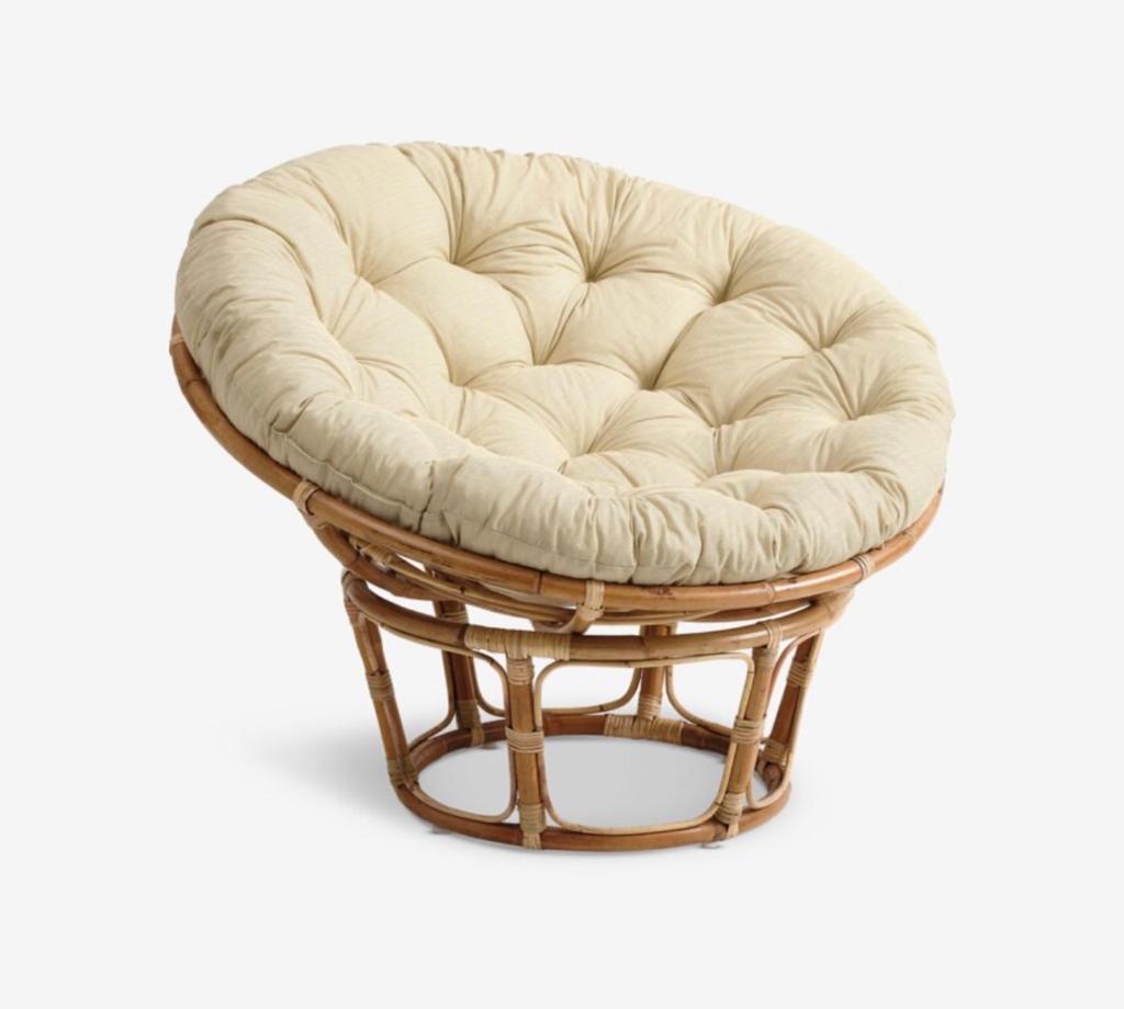 Papasan stoel met kussen - Zo goed als nieuw, Ophalen, Overige kleuren, Riet of Rotan, Zo goed als nieuw