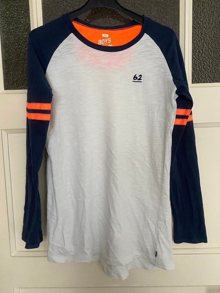 Jongens 3 t-shirts LM, korte broek, maat 158-164 los te koop, Gebruikt, WE, Ophalen of Verzenden, Shirt of Longsleeve