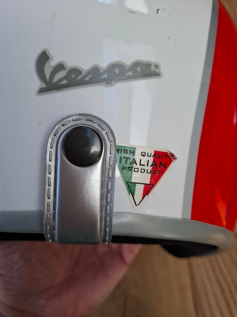 Vespa Scooterhelm in Italiaanse kleuren - Maat M, Ophalen, Gebruikt, Medium, Vespa