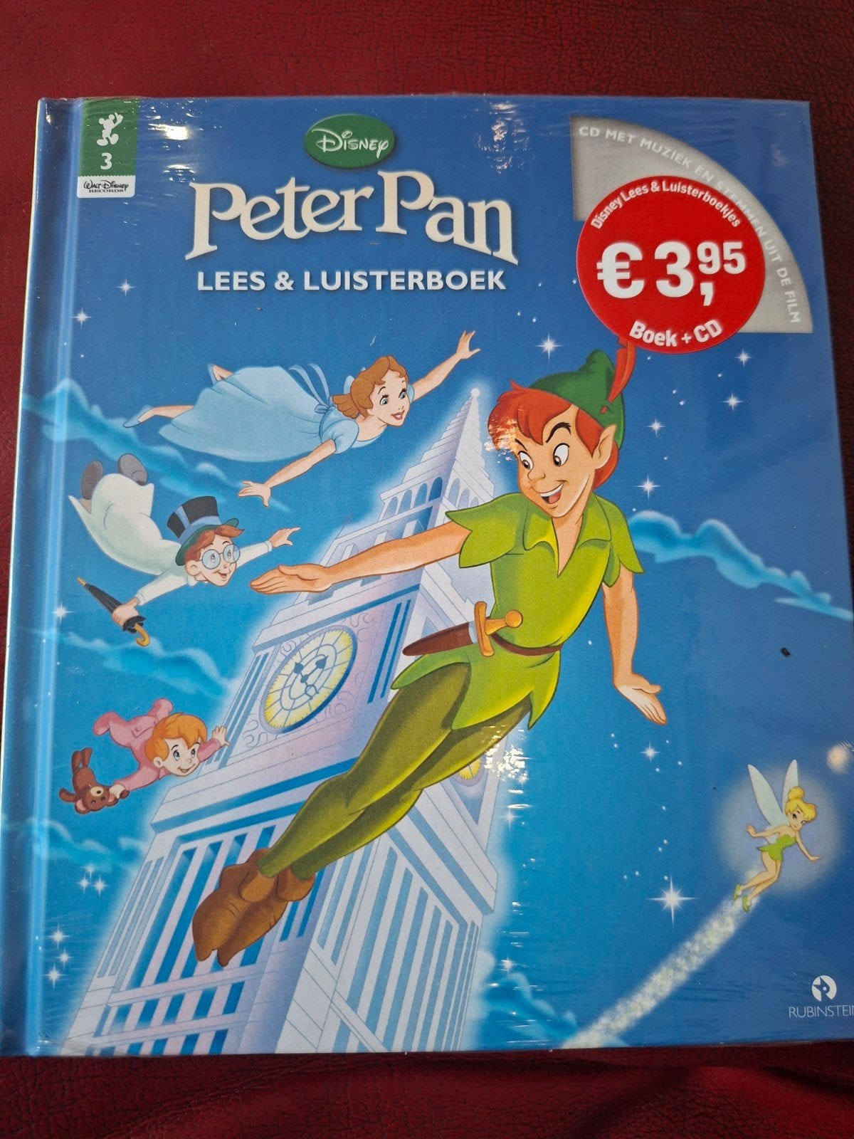 Disney Peter Pan Lees & Luisterboek + CD (Nieuw), 5 of 6 jaar, Fictie algemeen, Jongen of Meisje, Nieuw