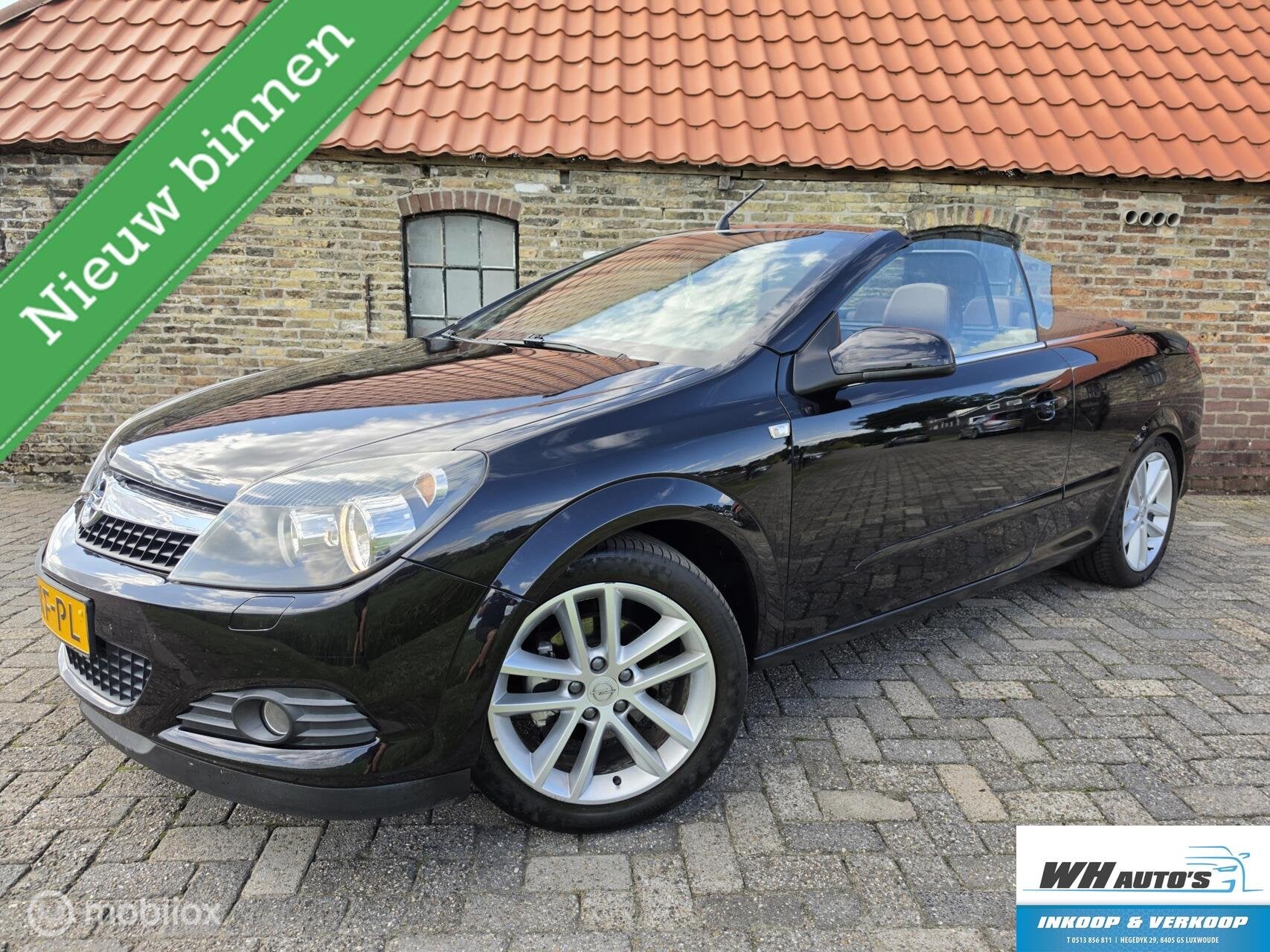 Opel Astra TwinTop 1.8 Temptation | bruin leer!, Gebruikt, 4 cilinders, Cabriolet, 4 stoelen