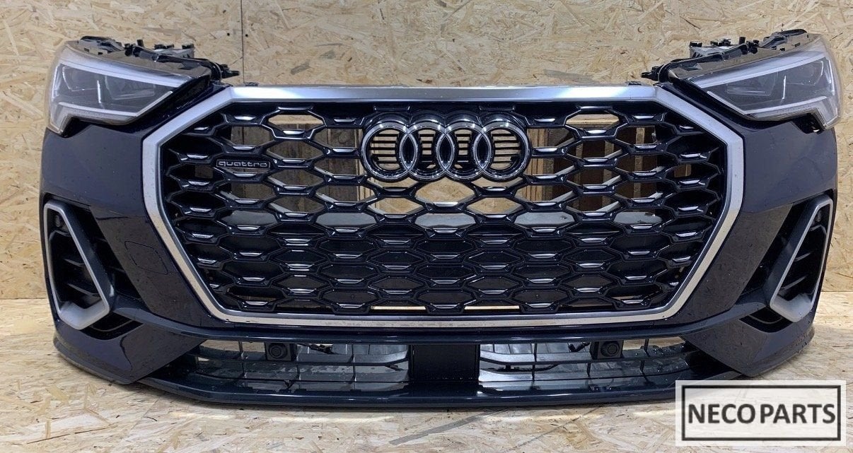 AUDI Q3 83A S LINE VOORKOP BUMPER MOTORKAP KOELER SCHERM, Auto-onderdelen, Gebruikt, -, -, Achter