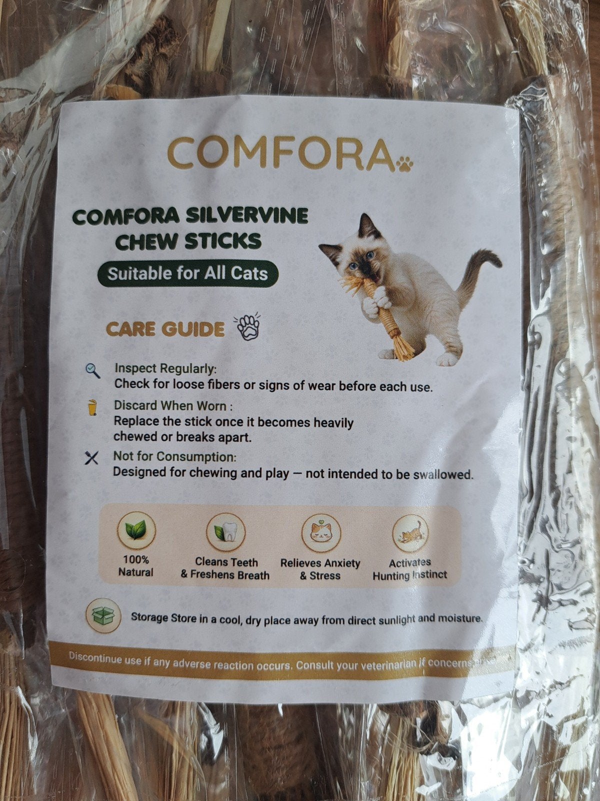Nieuw! Comfora Silverline speel- en kauwstokken kat te koop!, Ophalen of Verzenden, Nieuw