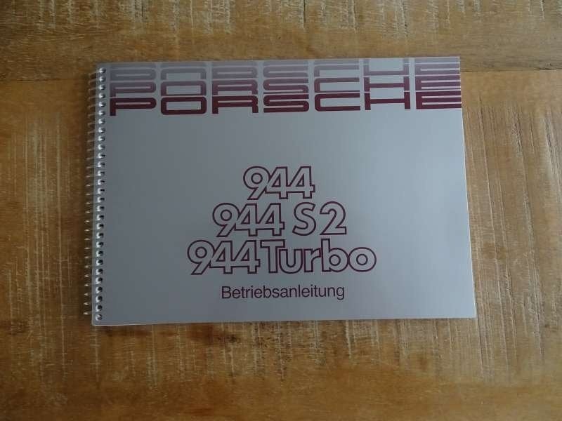 Porsche 944-944 S2-944 Turbo - Handleiding Betriebsanleitung, Verzenden