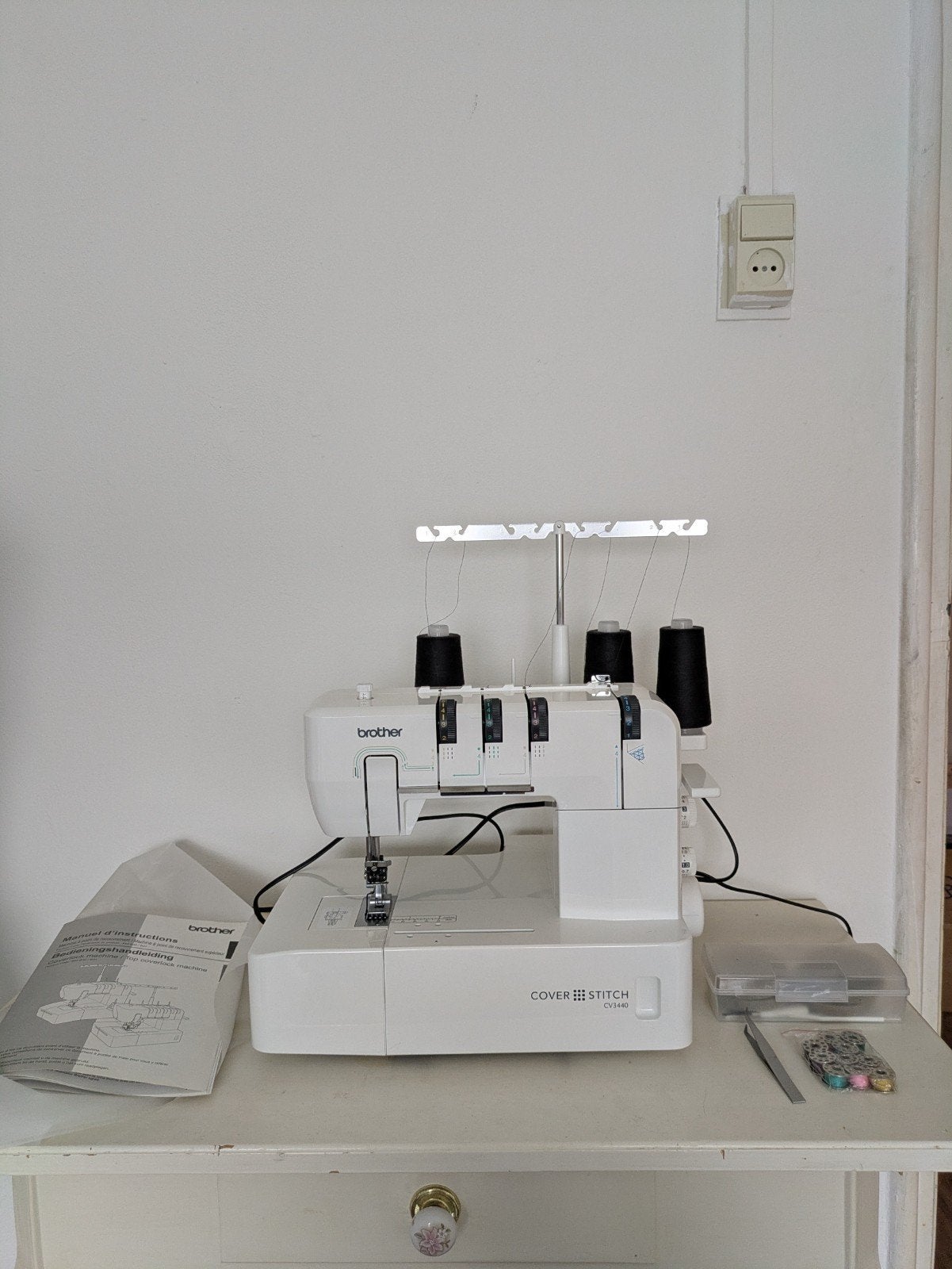 Brother Cover Stitch CV3440 Coverlockmachine, Ophalen, Zo goed als nieuw, Lockmachine, Brother