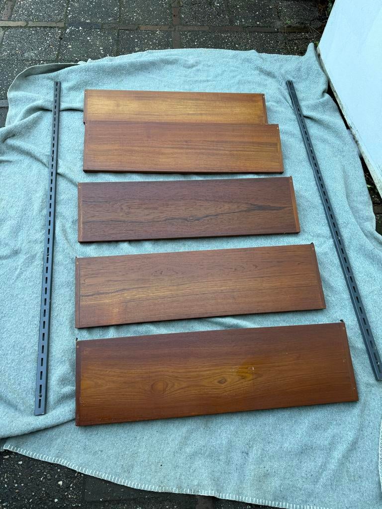 Vintage Teak Wandmeubel Wandsysteem - Kai Kristiansen, Huis en Inrichting, Ophalen, Gebruikt, X, X
