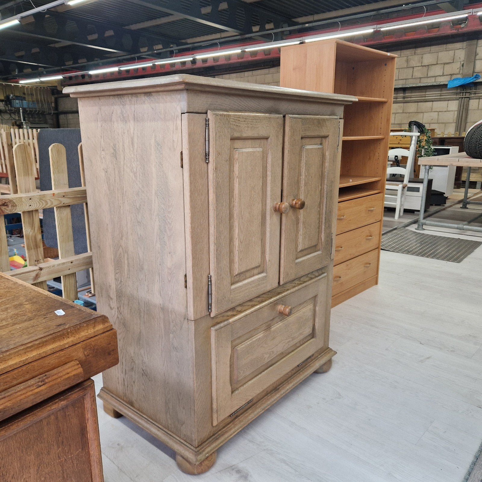 modern eiken TV meubel/ wandkast, Ophalen, ., ., Minder dan 100 cm