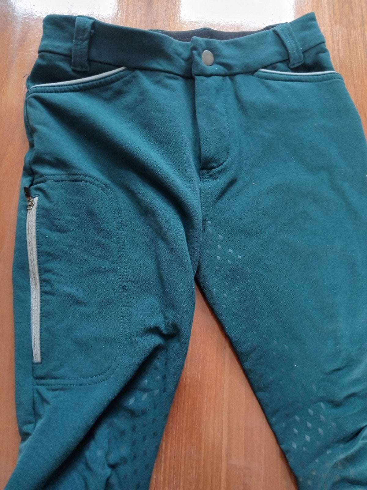 Paardrijbroek, Kleding | Dames, Broeken en Pantalons, Ophalen of Verzenden, Gedragen, Groen, Lang