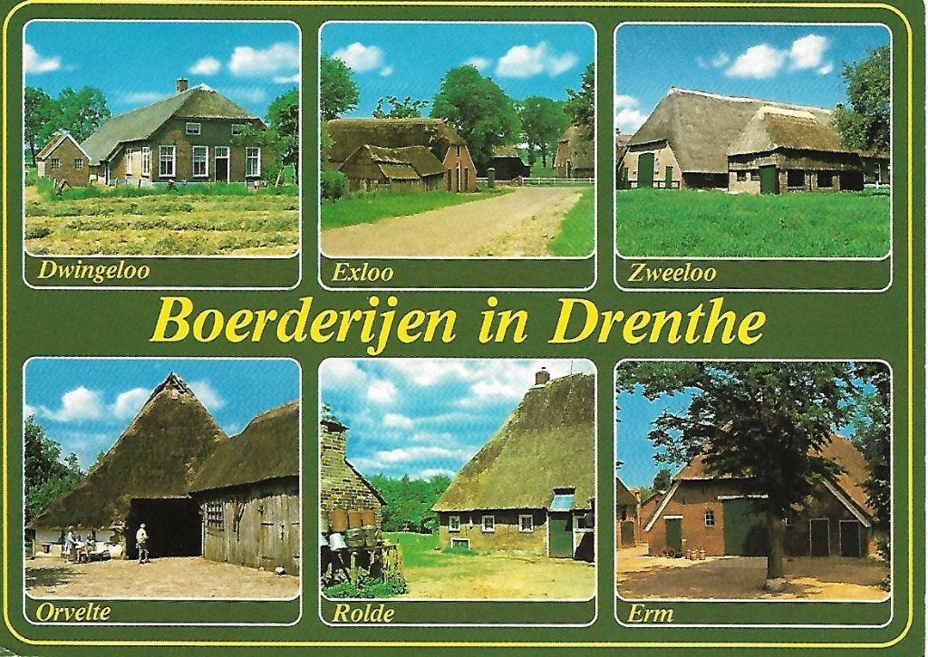 Drenthe- -6-luik., Ophalen of Verzenden, 1980 tot heden, Gelopen, Drenthe