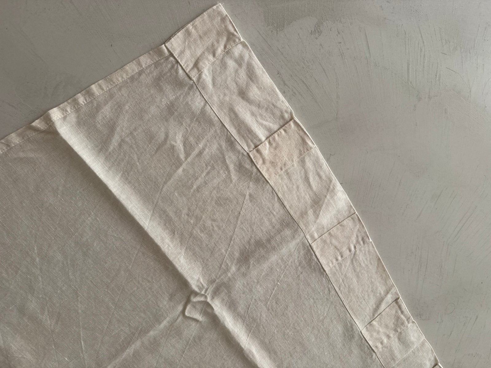 IKEA Linnen Gordijnen Beige met Lussen, Overige materialen, Gebruikt, Beige, Ophalen of Verzenden
