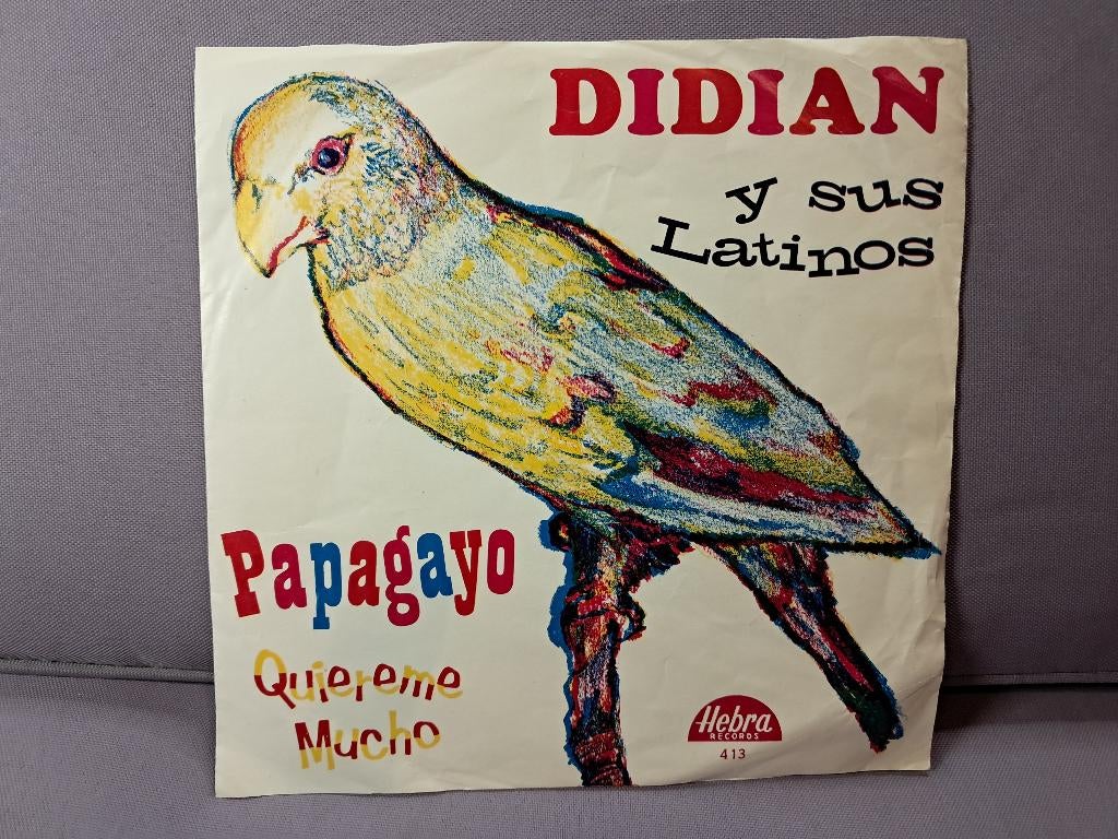 45t. popcorn. didian papagayo. ex+, Gebruikt, 7 inch, Single, Ophalen of Verzenden