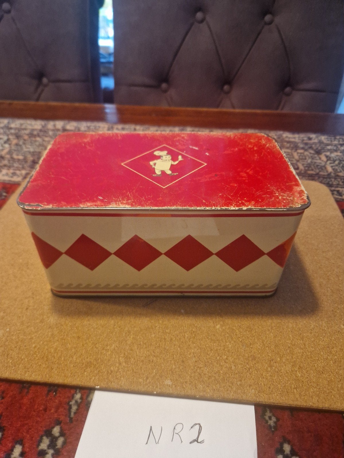 Vintage Blikken doos van bolletje in redelijke staat, Ophalen of Verzenden, Overige
