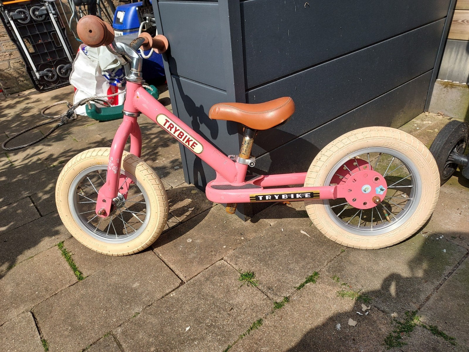 Roze trybike, Ophalen, Gebruikt, Loopfiets