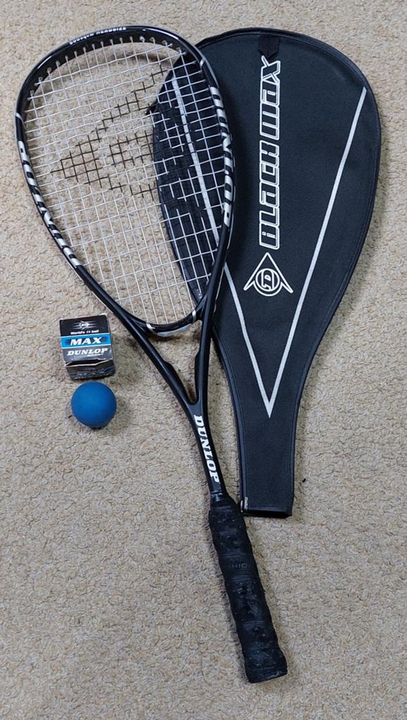 squash racket Dunlop, Ophalen, Zo goed als nieuw, Met hoes