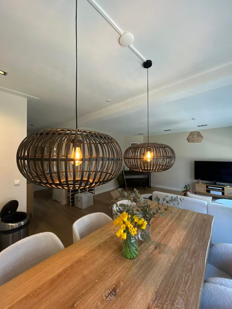 Hanglamp Indy bamboe Karwei, Ophalen, Zo goed als nieuw, Minder dan 50 cm
