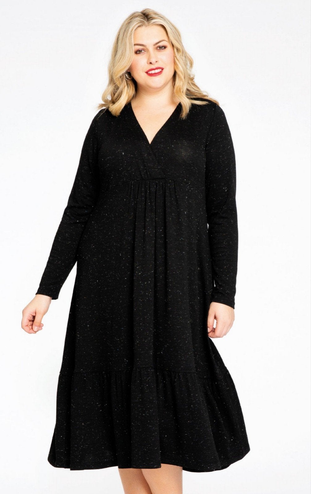Nieuwe zwart jurk Yoek plussize 50/52 XL silver White Label, Yoek, Nieuw, Ophalen of Verzenden, Jurk