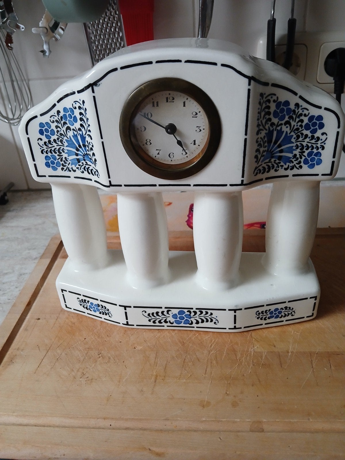 Mooi oud klokje porselein, Antiek en Kunst, Ophalen of Verzenden