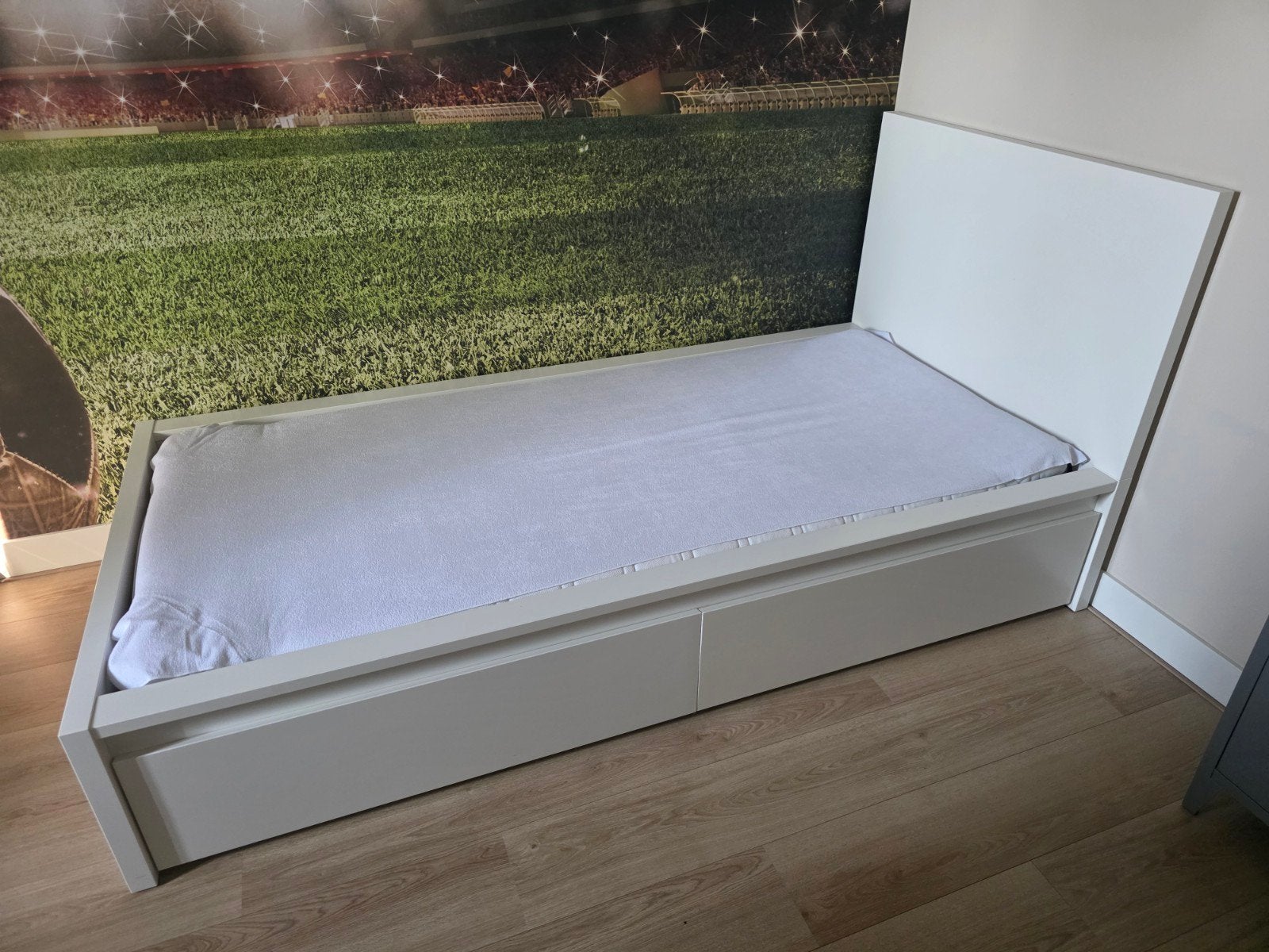 Bed Ikea Malm, Ophalen, Gebruikt, 90 cm, Eenpersoons