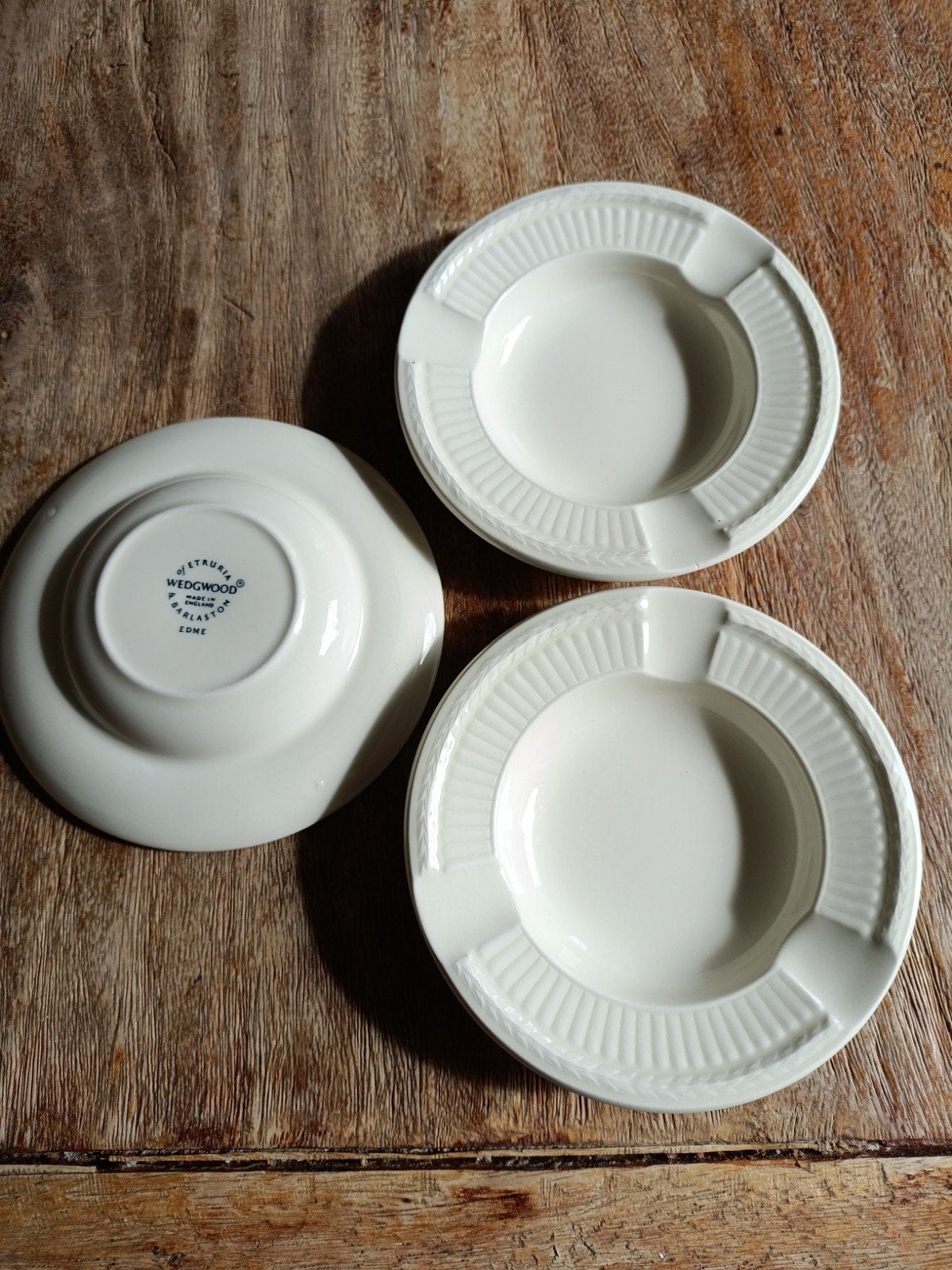 Set van 3 Wedgwood Etruria Barlaston asbakken, Ophalen of Verzenden, Zo goed als nieuw, Asbak